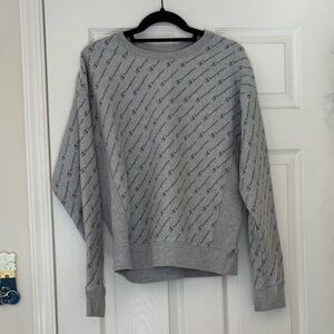 Champion Reverse Weave All Over Print Sweatshirt with Ribbed Sides